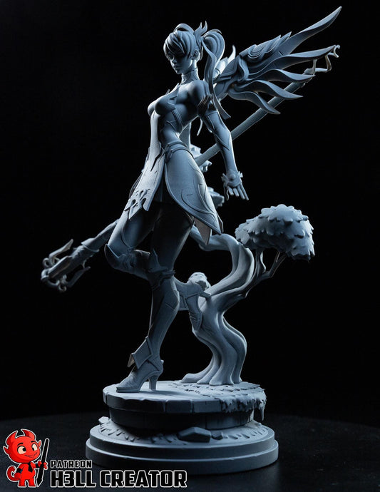 Mercy Resin Miniature Figurine I Game Character I Overwatch I Gift for Him Her I Birthday Gift I Anime