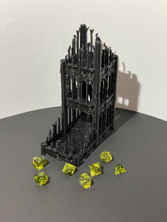 Ancient Gothic Ruin Dice Tower - Alternate view 2