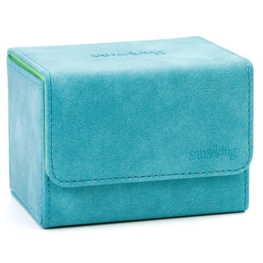 Sanseking Horizontal PU Leather Deck Box 100+ - Cyan - official Sanseking product image