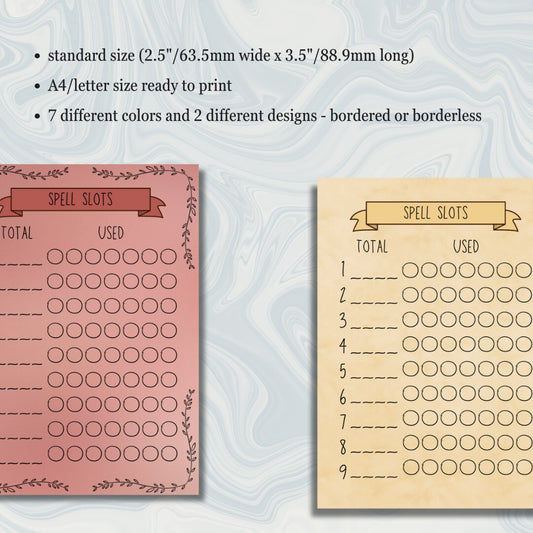 Spell Tracker - Alternate view 2