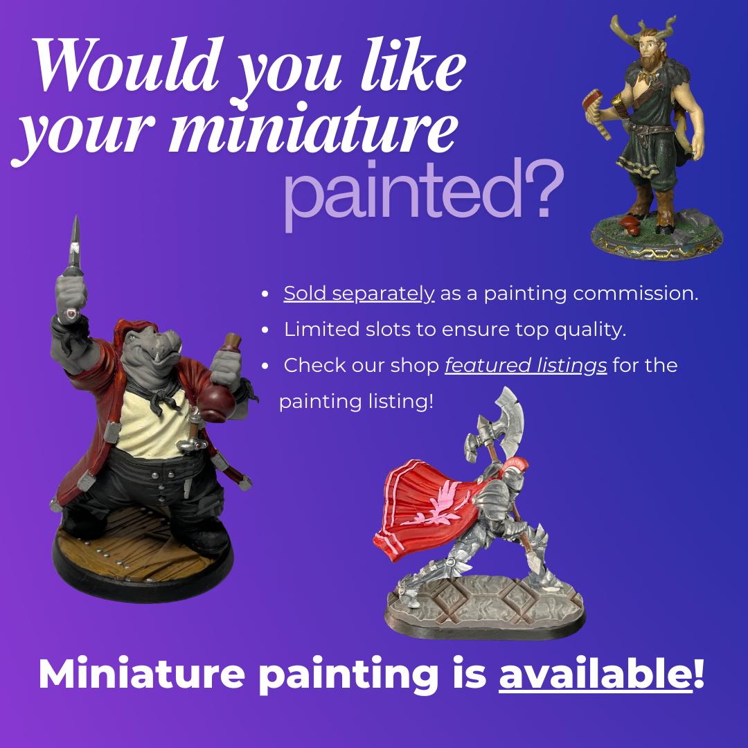 Wood Elf Druid Miniature - paintable tabletop miniature product view
