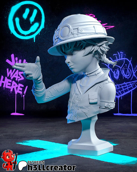 Isha Bust Resin Miniature Figurine Game Character LoL Arcane Gift for Him Her Birthday Gift Christmas Anime