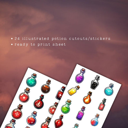 Potion Cutouts Stickers - Alternate view 2
