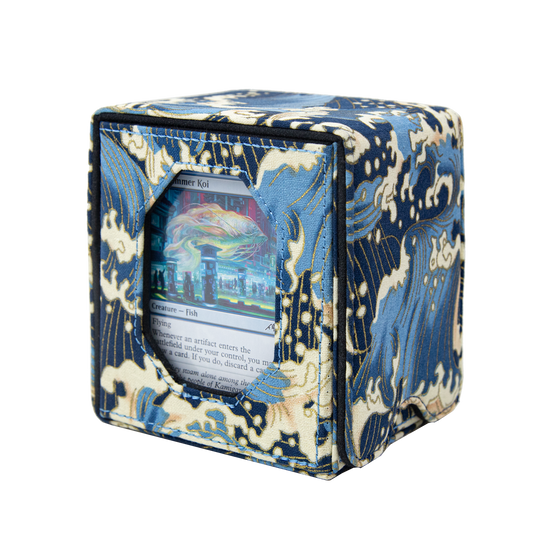 Sanseking Brocade Commander Deck Box 130+ - Song of the Azure Tides - official Sanseking product image