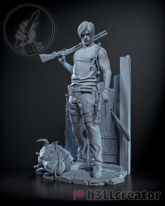 Leon Kennedy Residual Evil 4 Remake Figure - Alternate view 2