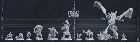 Frost Wolf Enemies / Druid Wild Shape / Companion(s) Miniature