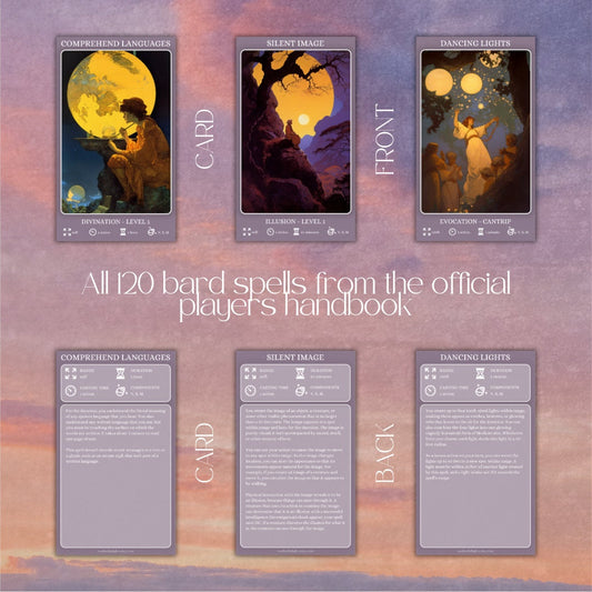 Bard Spell Cards - Alternate view 2