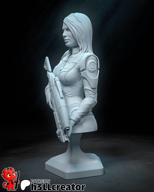 Ashley Williams Bust - Mass Effect - Alternate view 2