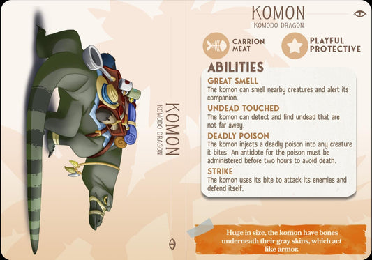 Komodo Dragon Lizard Animal Companion Miniature - Alternate view 2