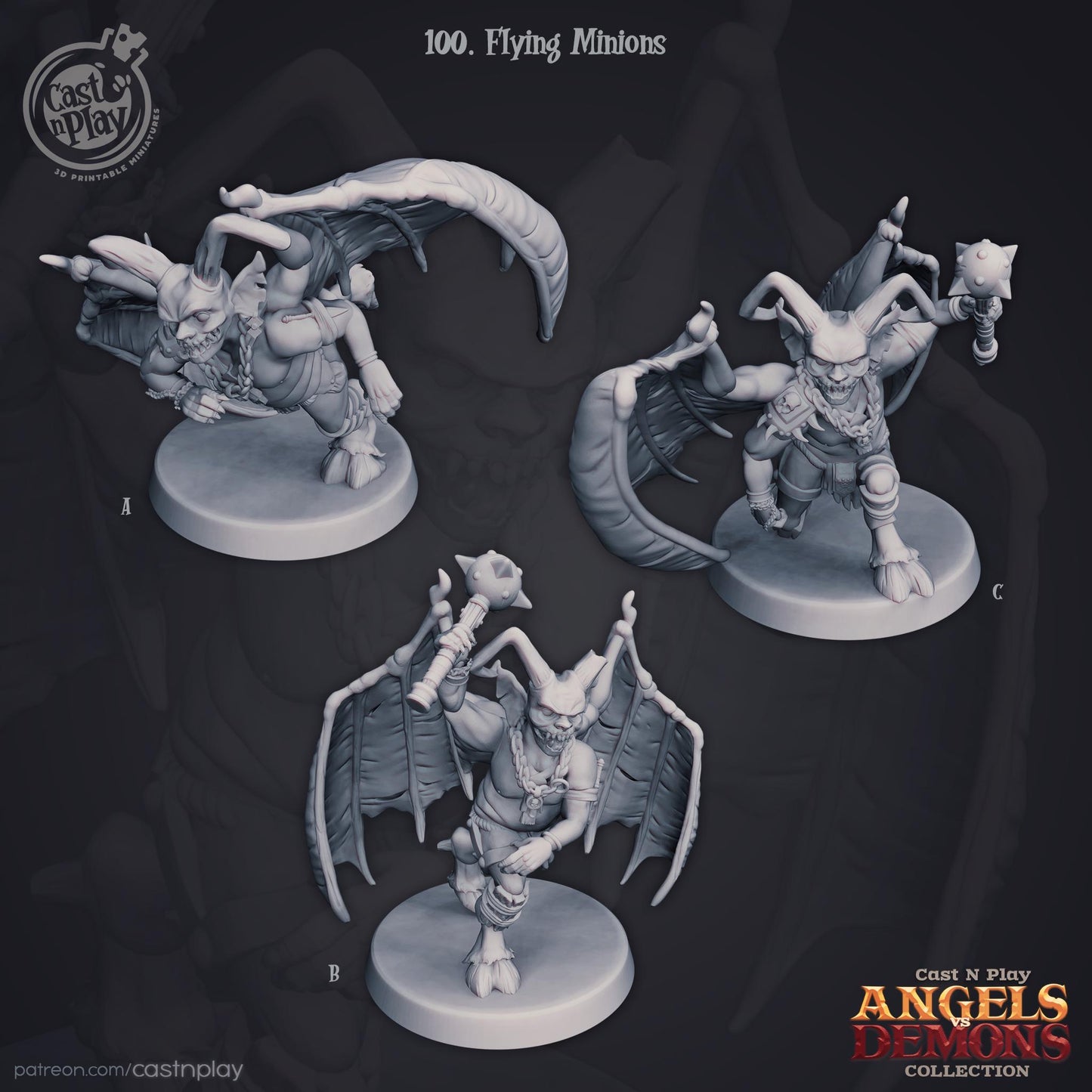 Imp Miniature - resin tabletop miniature front view