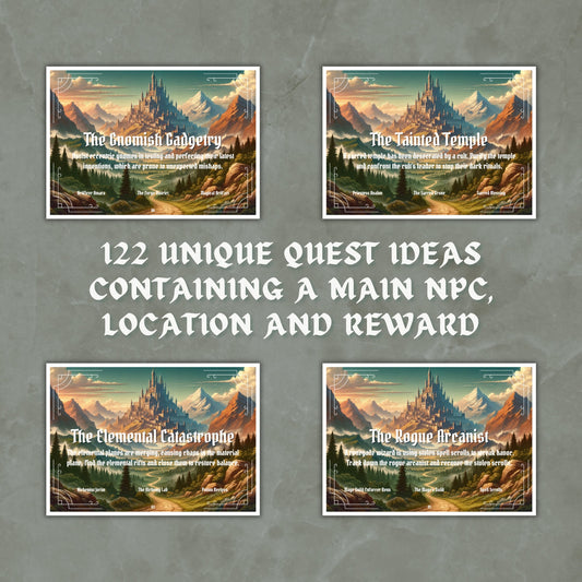 Quest Ideas Cards - Alternate view 2