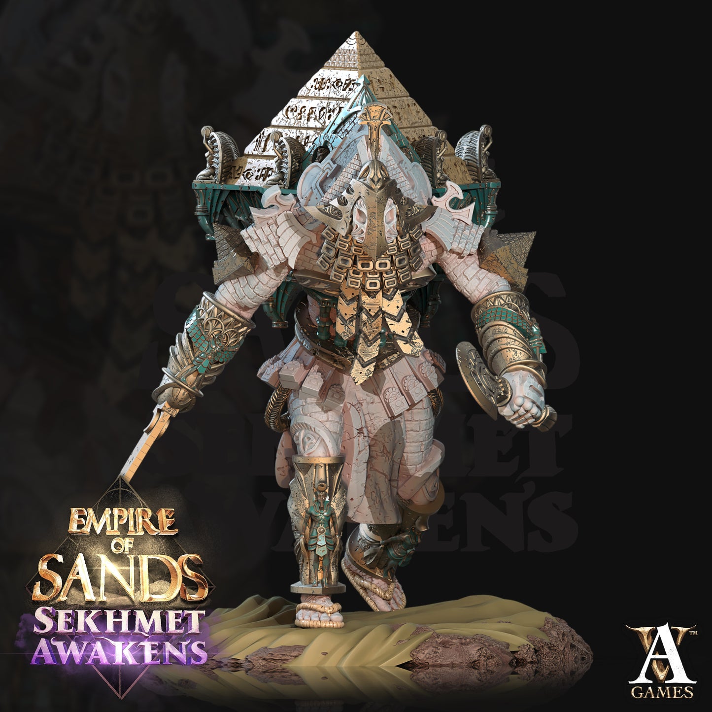 Pyramid Golem Egyptian Fantasy Miniatures alternate view 2