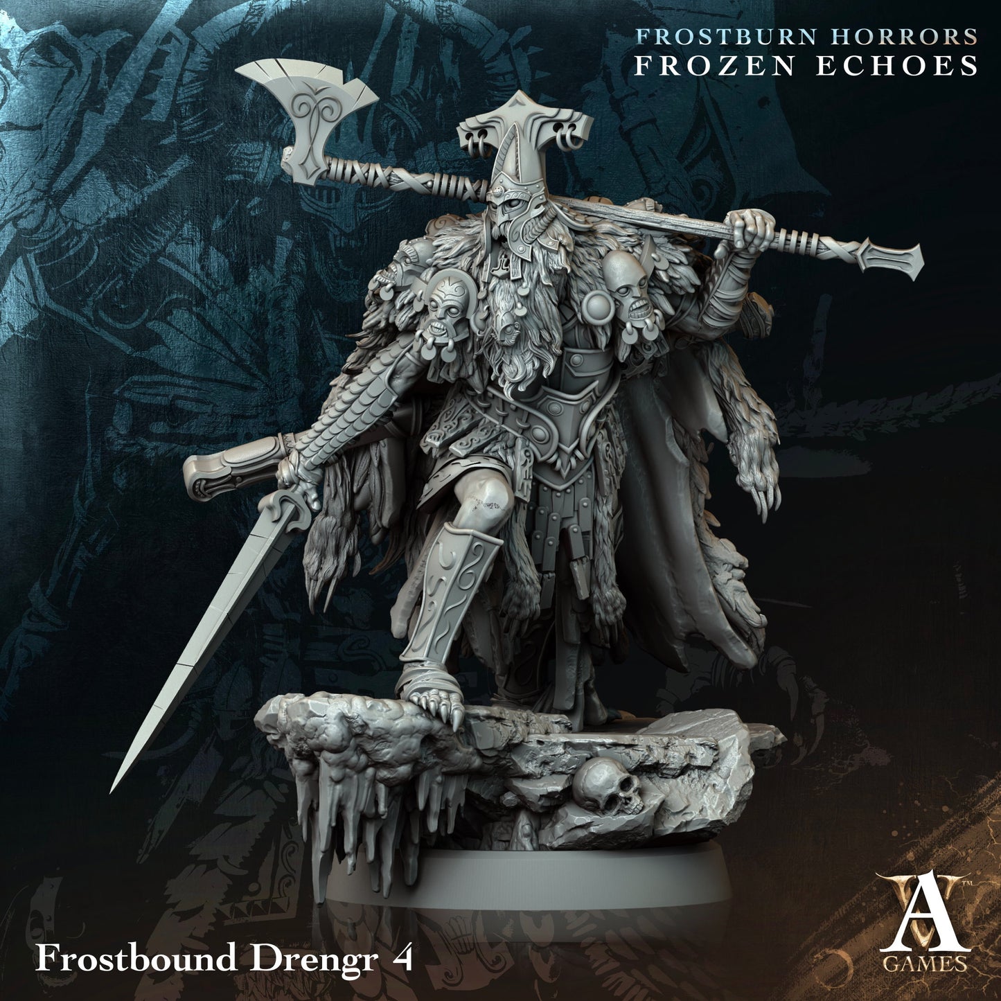 Frostbound Drengr Fantasy Miniatures alternate view 4