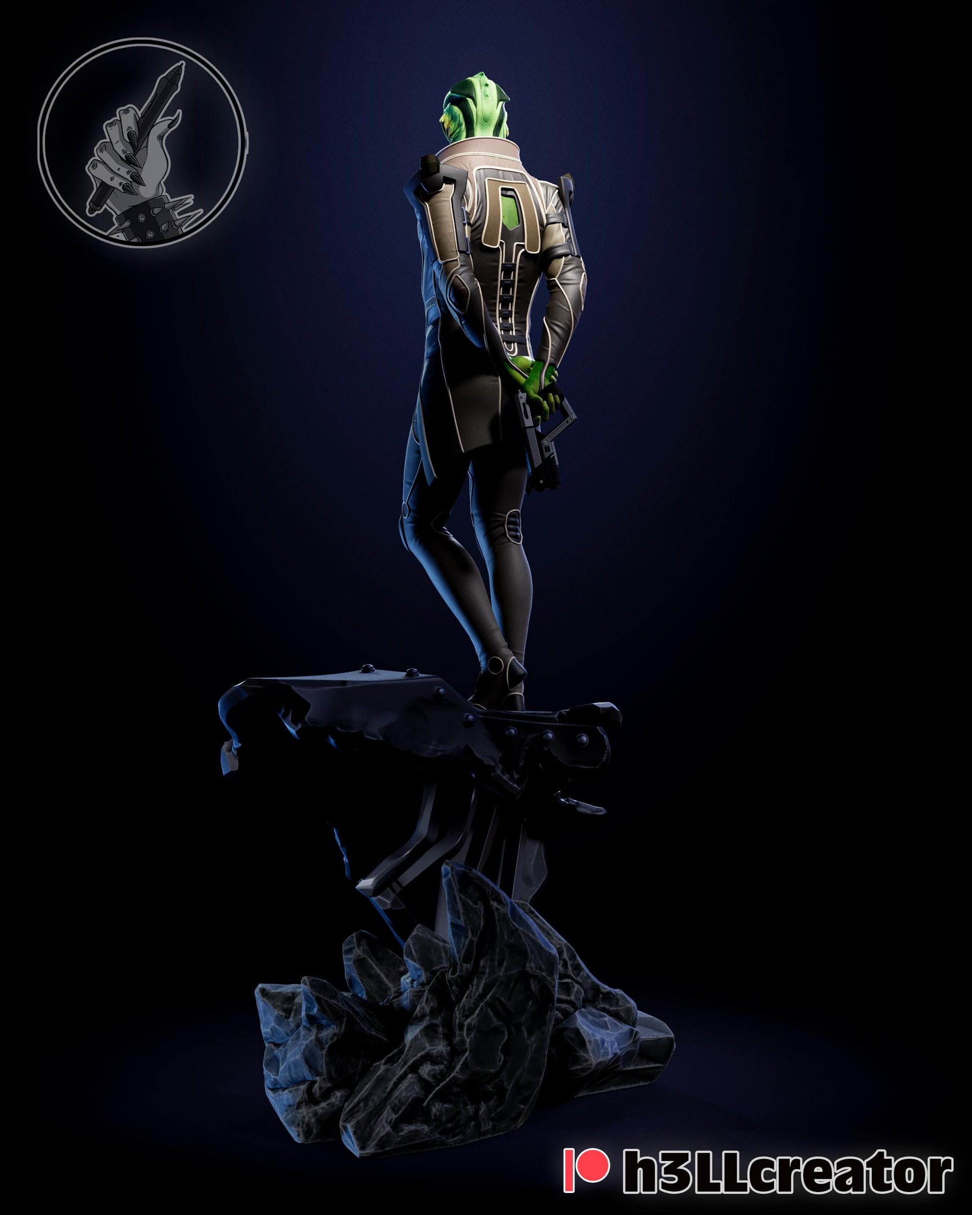 Thane Krios Figure - Mass Effect - Alternate view 2