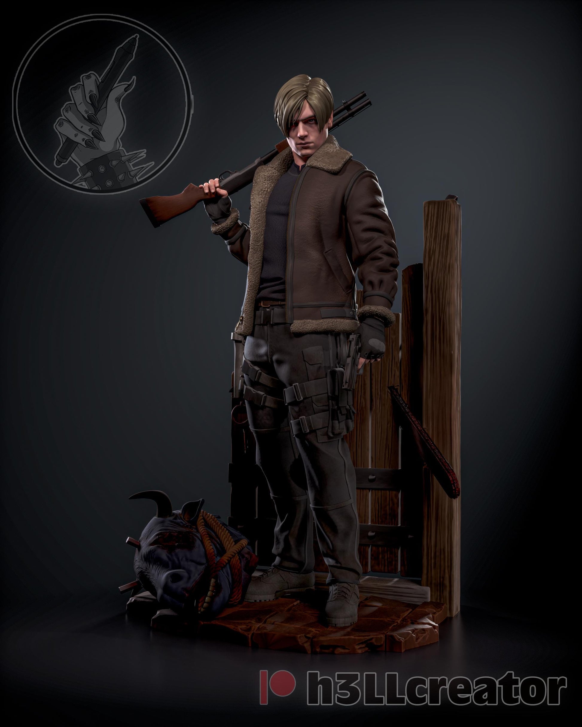 Leon Kennedy Residual Evil 4 Remake Figure - Alternate view 7