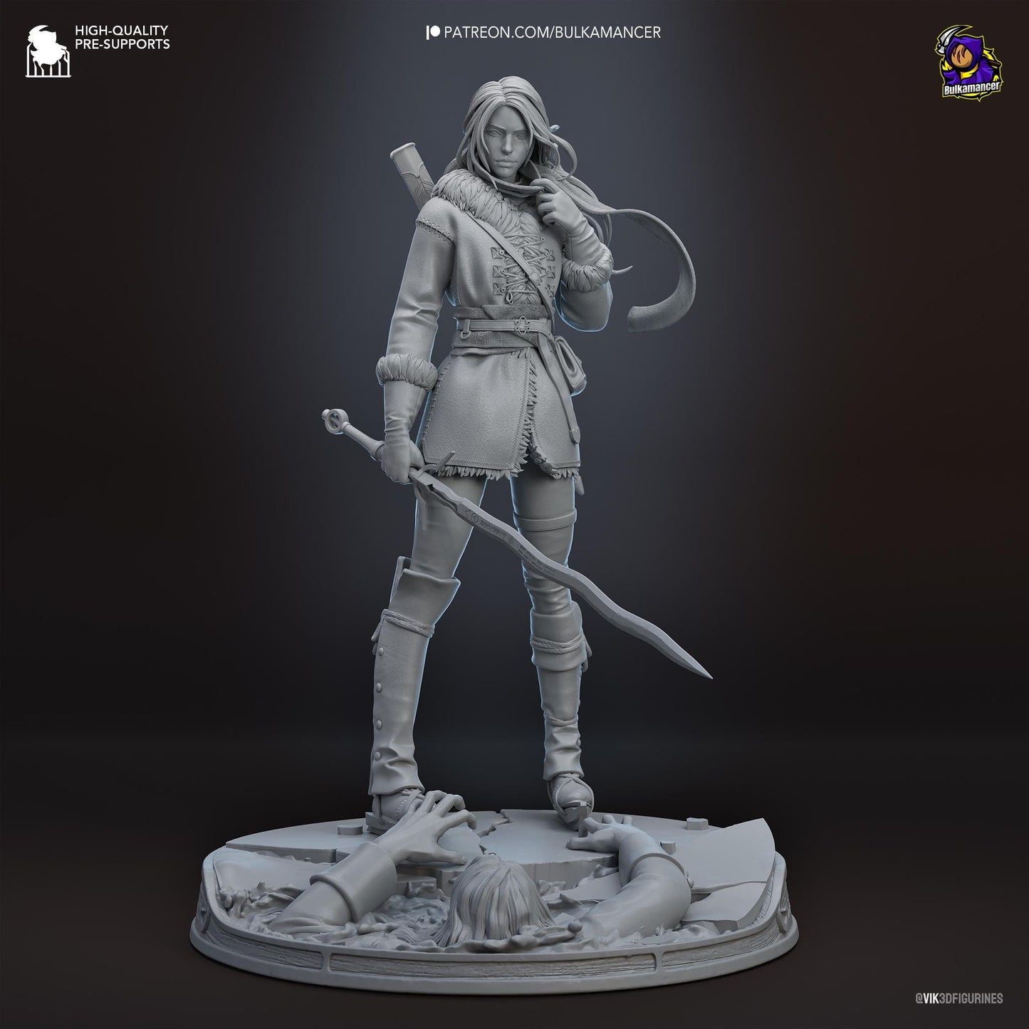 Ciri Resin Figurine | The Witcher | FAN Made