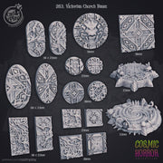 Cosmic Horror Bases Set - resin tabletop miniature front view