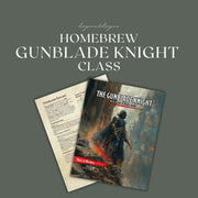 The Gunblade Knight Homebrew Class Guide - digital download preview