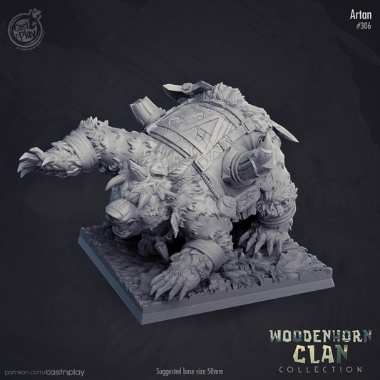 Brown Bear Druid Miniature