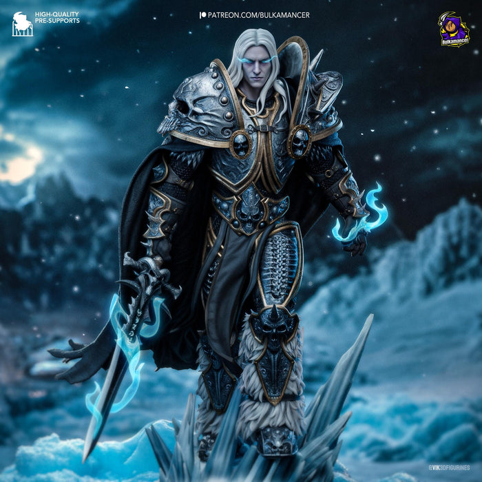 Arthas Resin Miniature Figurine Wrath of the Lich King Game Character World of Warcraft Gift for Him Her Birthday Gift Anime FAN MADE