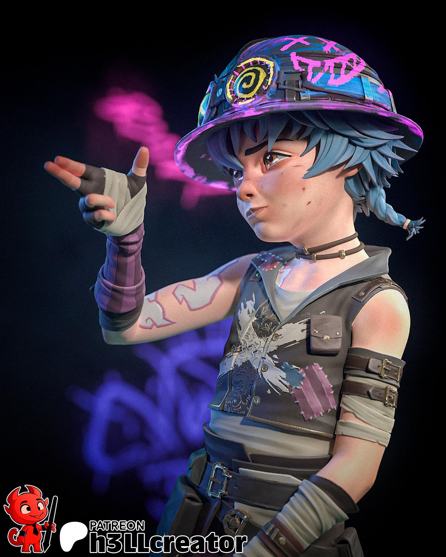 Isha 1:12 Scale Resin Miniature Figurine Game Character Game Character Arcane LoL Gift for Him Her Birthday Gift Christmas