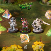 Badger Barbarian Miniature - resin tabletop miniature front view