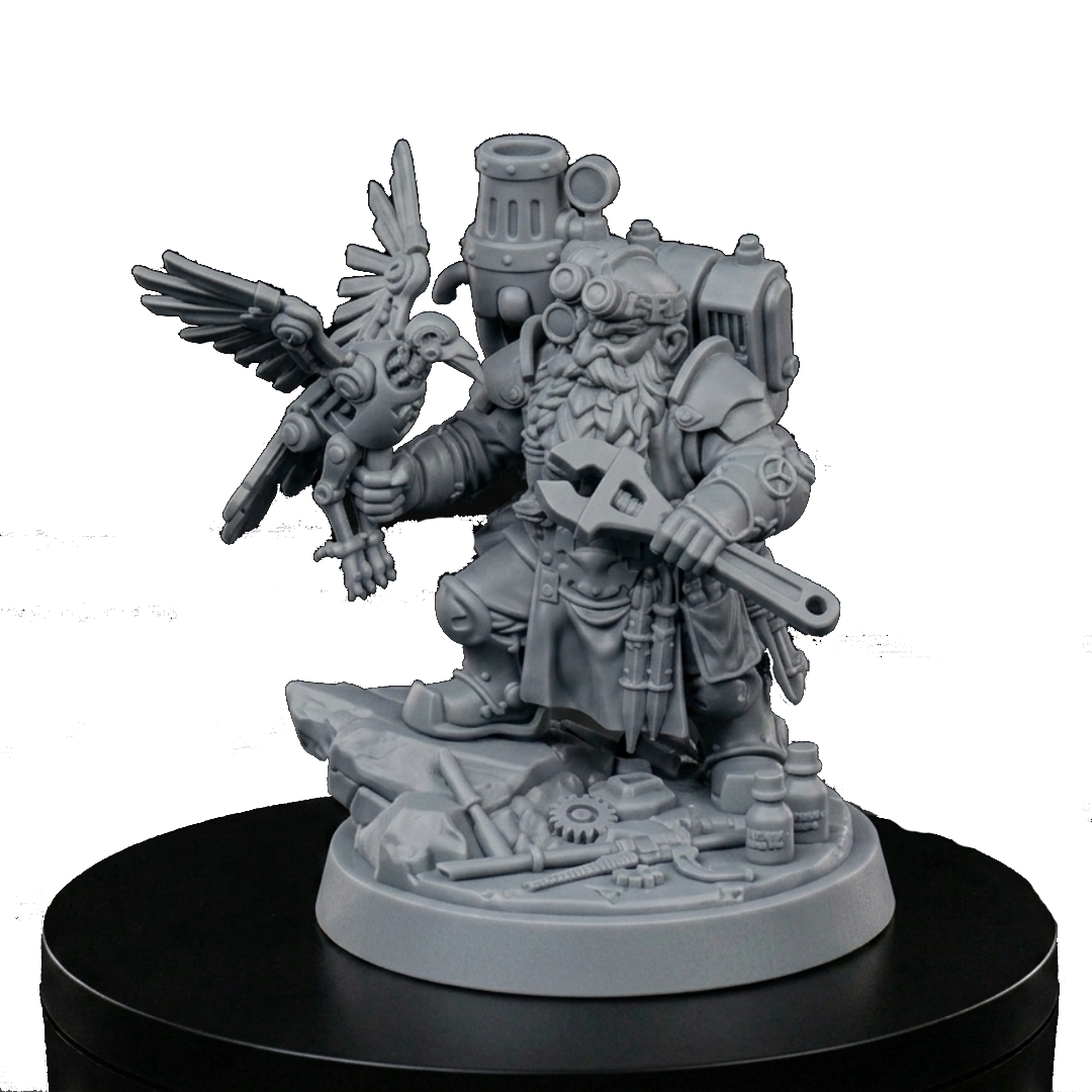 Dwarf Engineer miniature by Late Night Miniatures