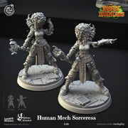 Human Sorcerer Miniature - resin tabletop miniature front view