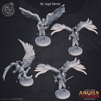 Aasimar Bard Paladin Miniature