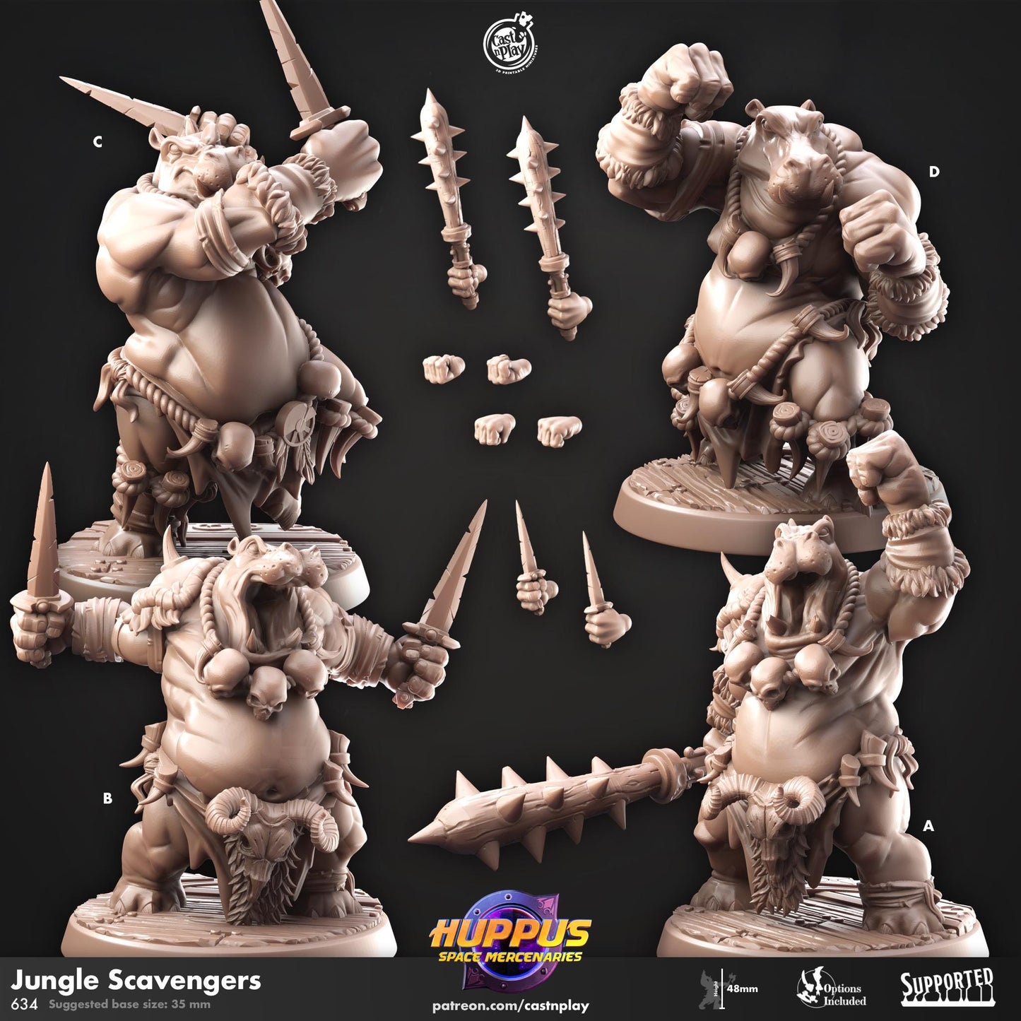 Giff Fighter Miniature