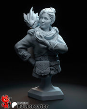 Zoe Split Fiction Bust - resin tabletop miniature front view