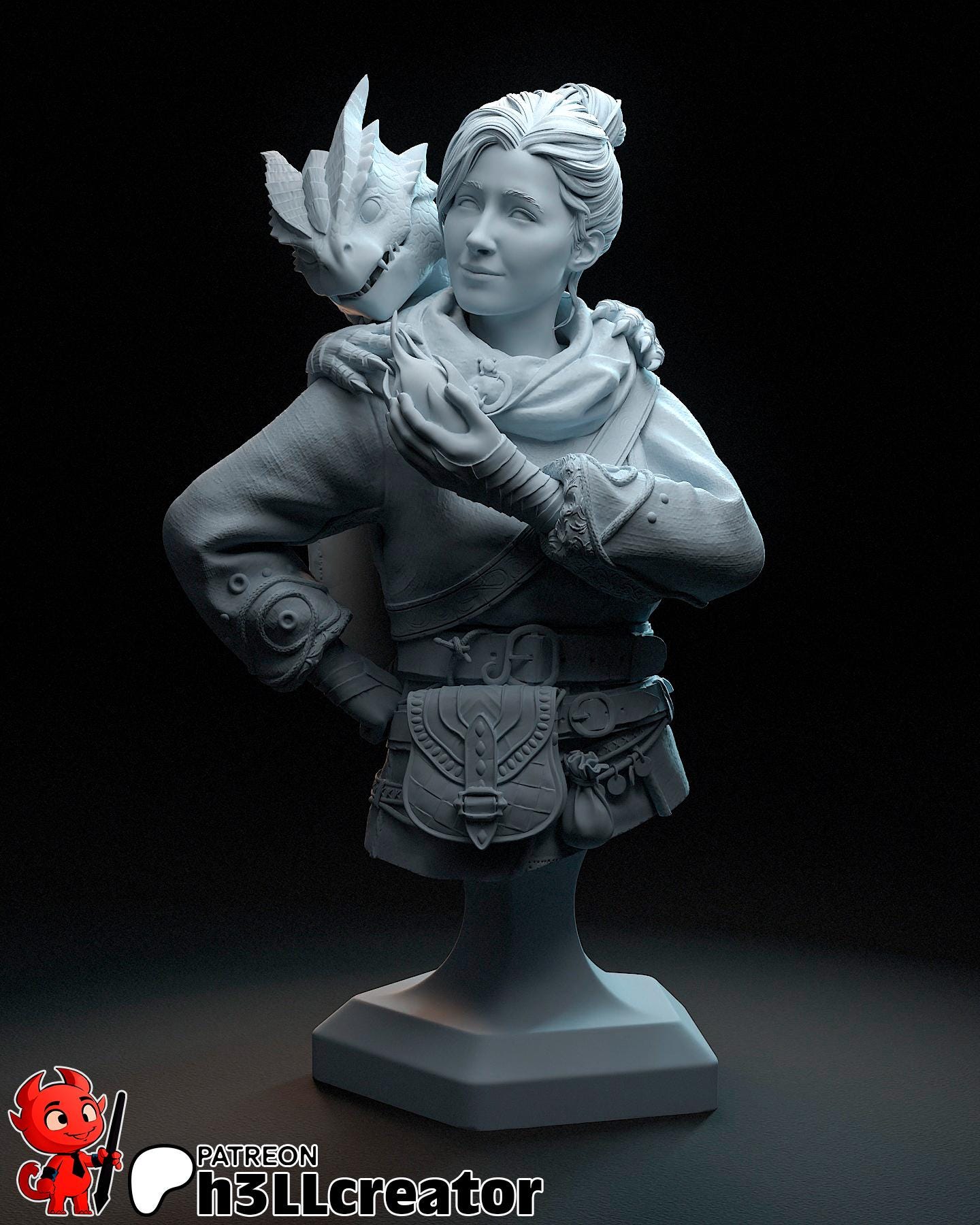 Zoe Split Fiction Bust