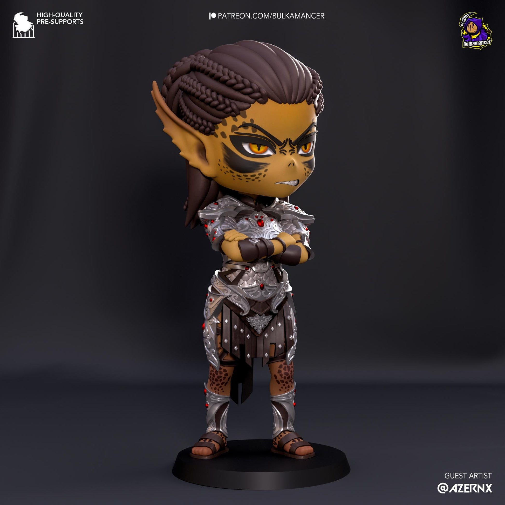 Lae'zel Chibi Figure - Baldur's Gate 3 - Alternate view 2