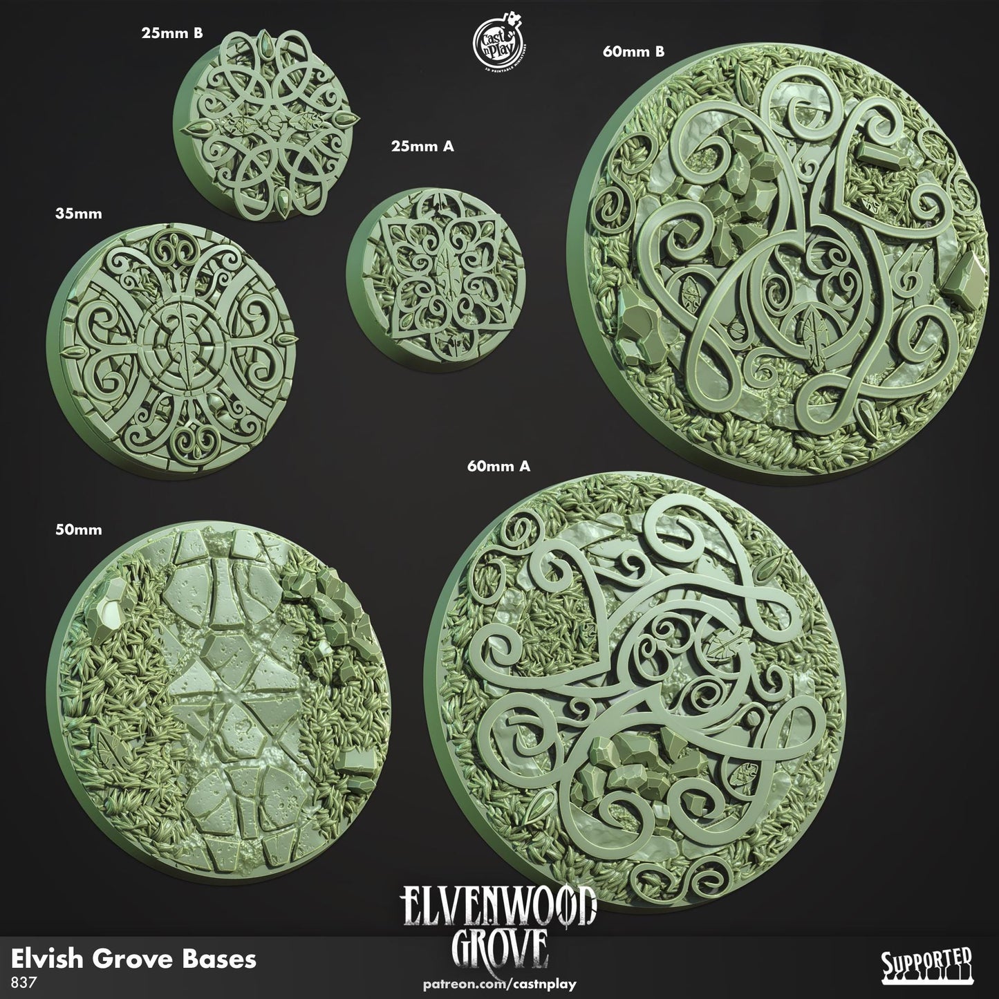 Elvenwood Grove Miniature Bases