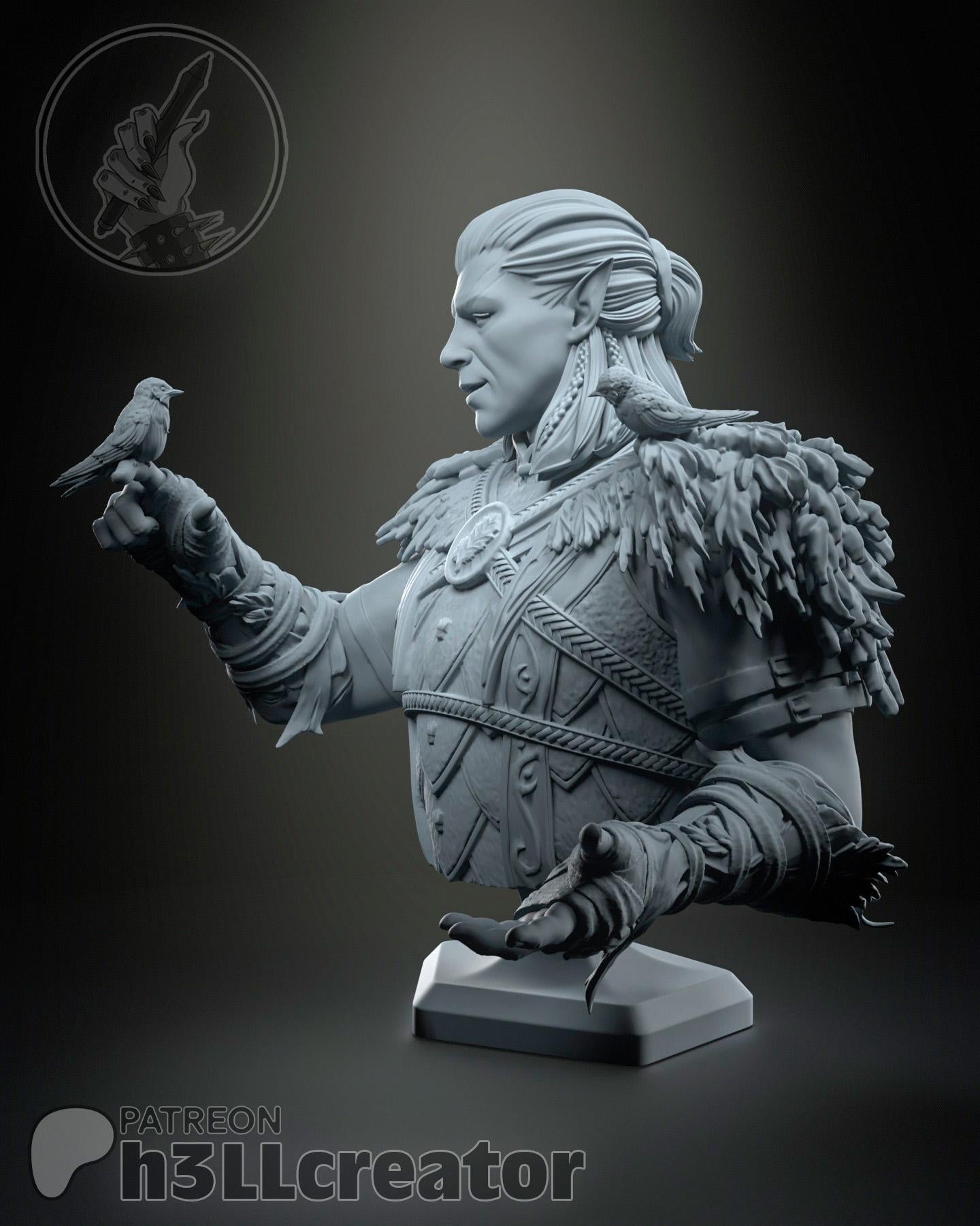 Halsin Bust - Baldur's Gate 3 - Alternate view 3