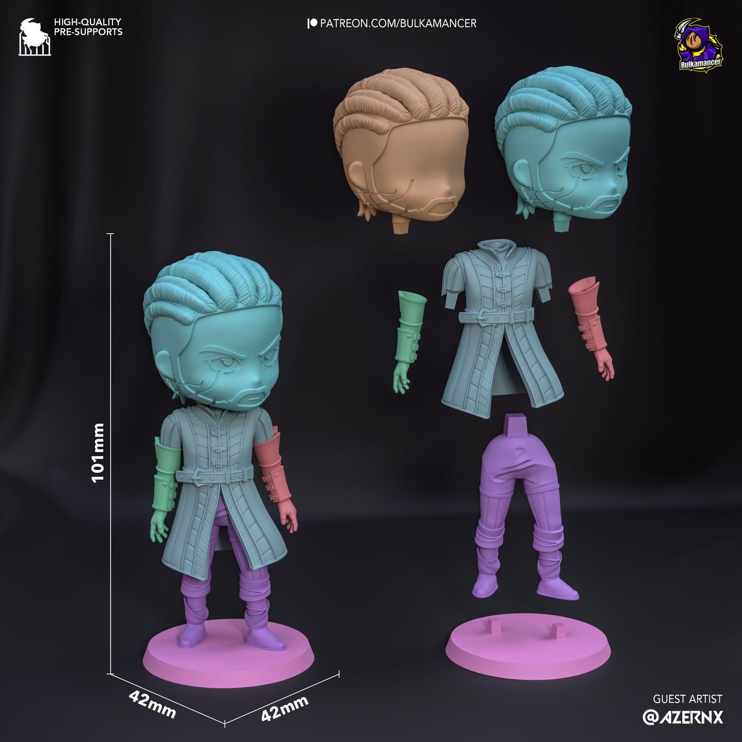 Wyll Chibi Figure - Baldur's Gate 3 - Alternate view 4