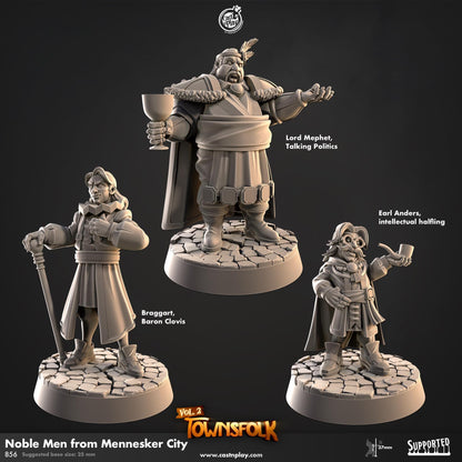 Noblemen Townsfolk Miniature Set