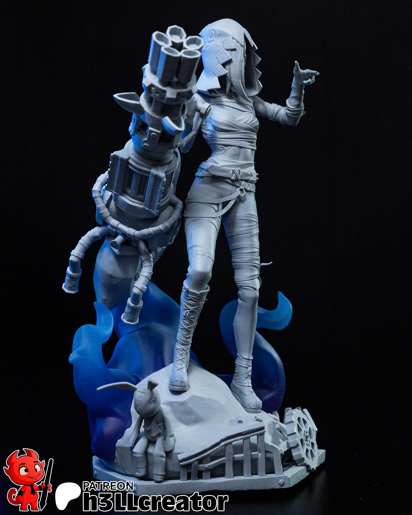 Jinx Resin Miniature Figurine Game Character Game Character Arcane LoL Gift for Him Her Birthday Gift Christmas I Anime