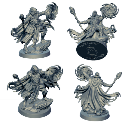 Portal Mage miniature by Late Night Miniatures - alternate view