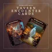 Tavern Encounter Cards - digital download preview