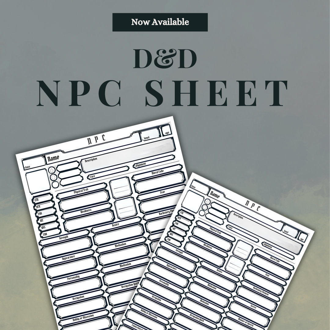 Fillable NPC Sheet