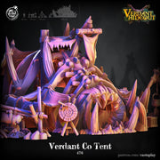 Verdant Hideout Terrain - resin tabletop miniature front view