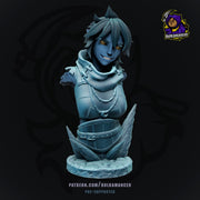 Wenduag Bust - Wrath of the Righteous - resin tabletop miniature front view