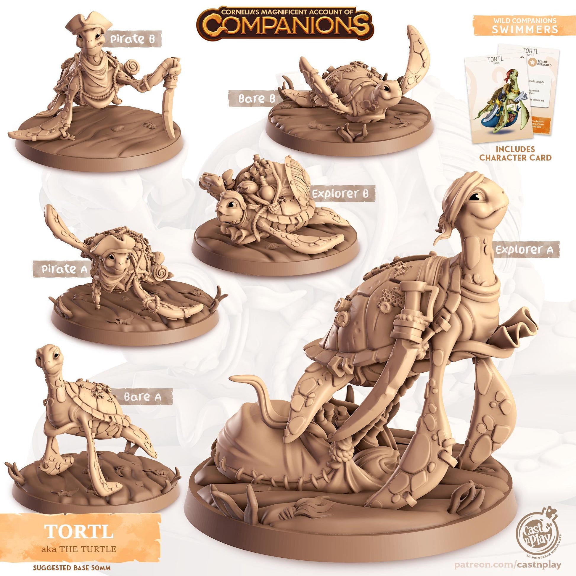 Turtle Animal Companion Miniature
