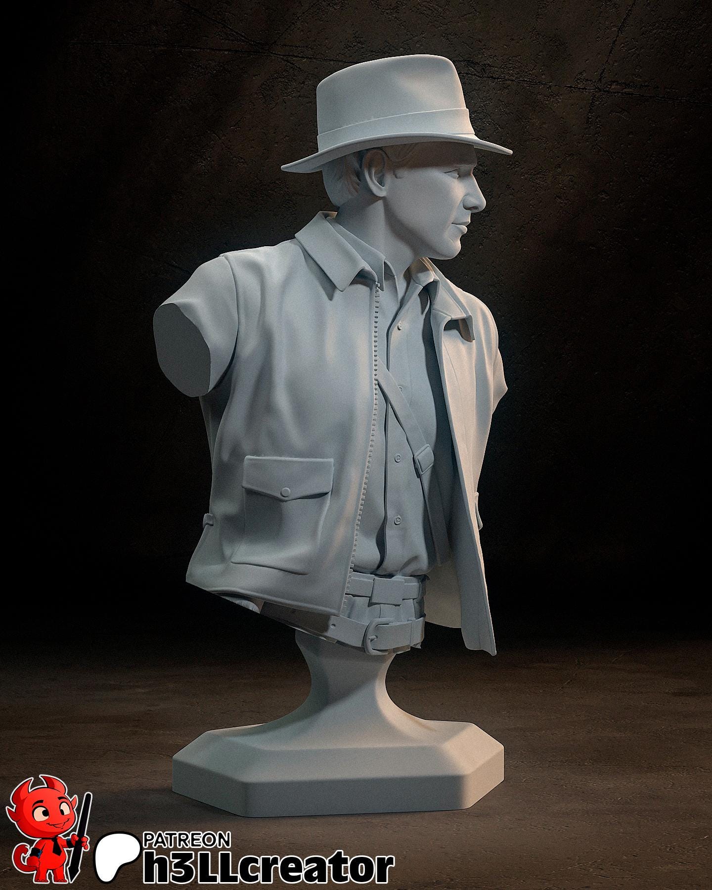 Indiana Jones Bust - Alternate view 2