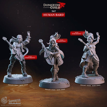 Human Bard Miniature