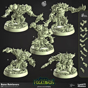 Grung Fighter Miniature - resin tabletop miniature front view