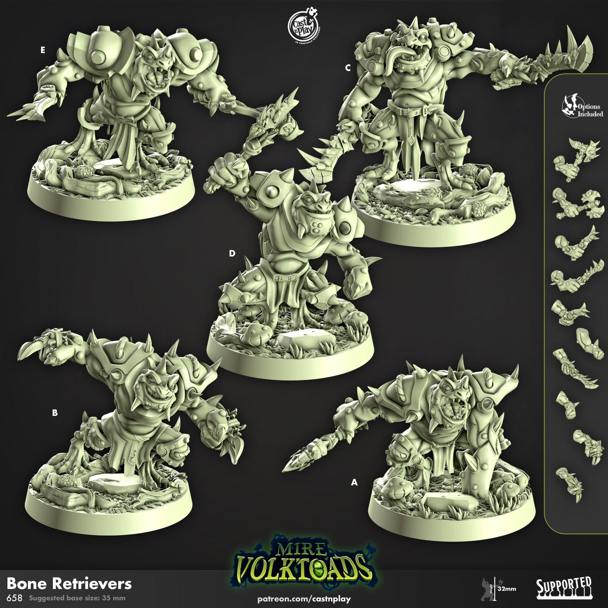 Grung Fighter Miniature