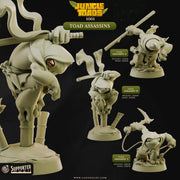 Grung Rogue Miniature - resin tabletop miniature front view