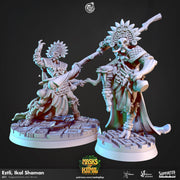 Troll Shaman Miniature - resin tabletop miniature front view